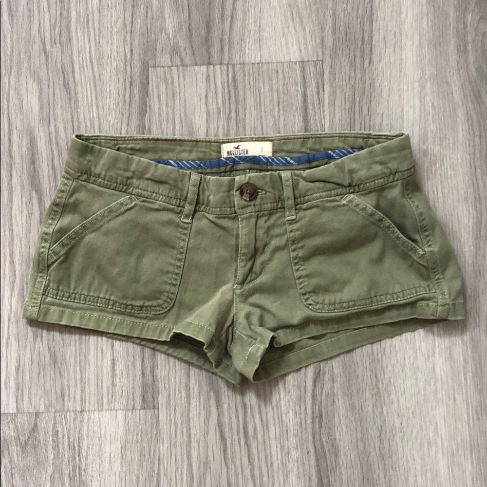 Green Hollister shorts